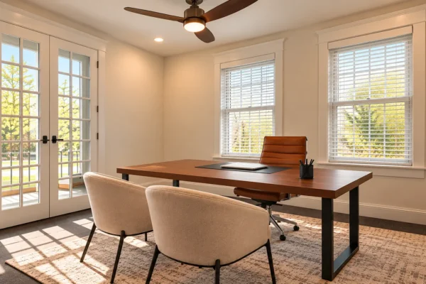 Sunlit Modern Home Office
