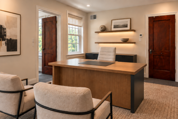 Warm Minimalist Executive Office